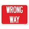 Signmission Wrong Way Heavy-Gauge Aluminum Rust Proof Parking Sign, 18" x 24", A-1824-24375 A-1824-24375 - alternate 1
